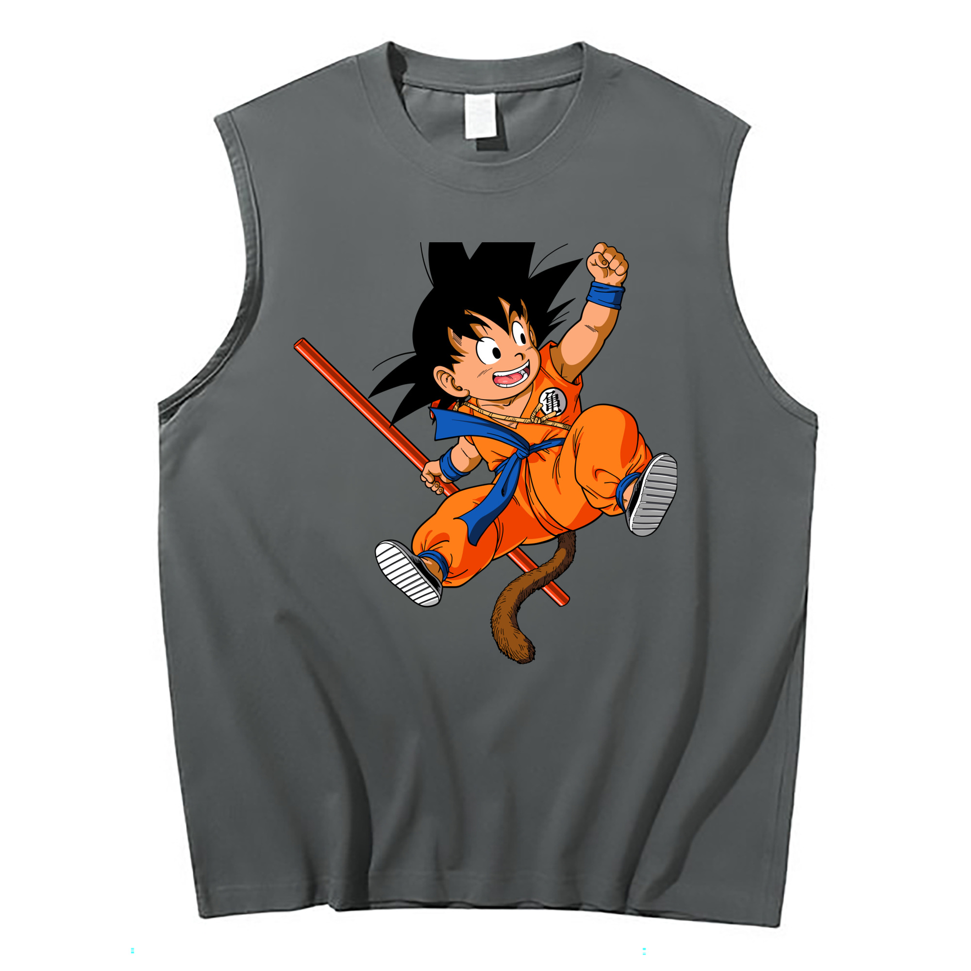（画像用） ドラゴンボール 孫悟空（そん ごくう）Son Goku カカロット DRAGON BALL Kakarotto コットン100％タンクトップ（フロントプリント）